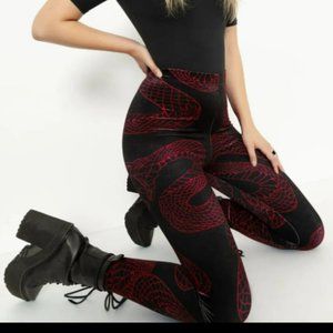 Blackmilk Venomous Velvet HW Leggings